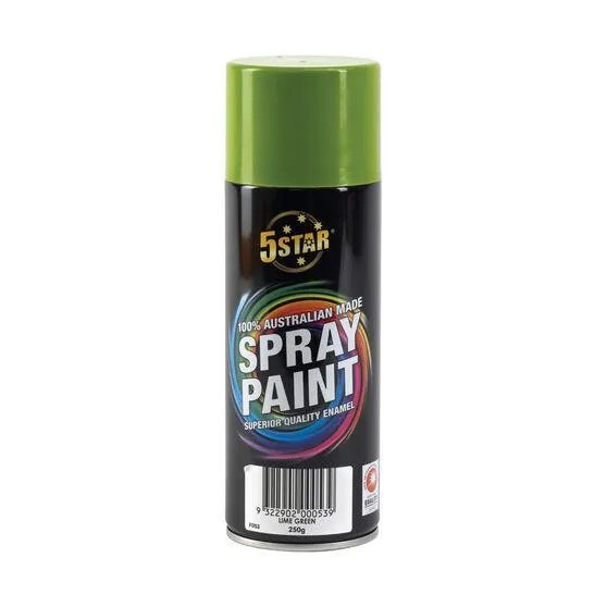 5 Star Enamel Spray Paint Lime Green 250g