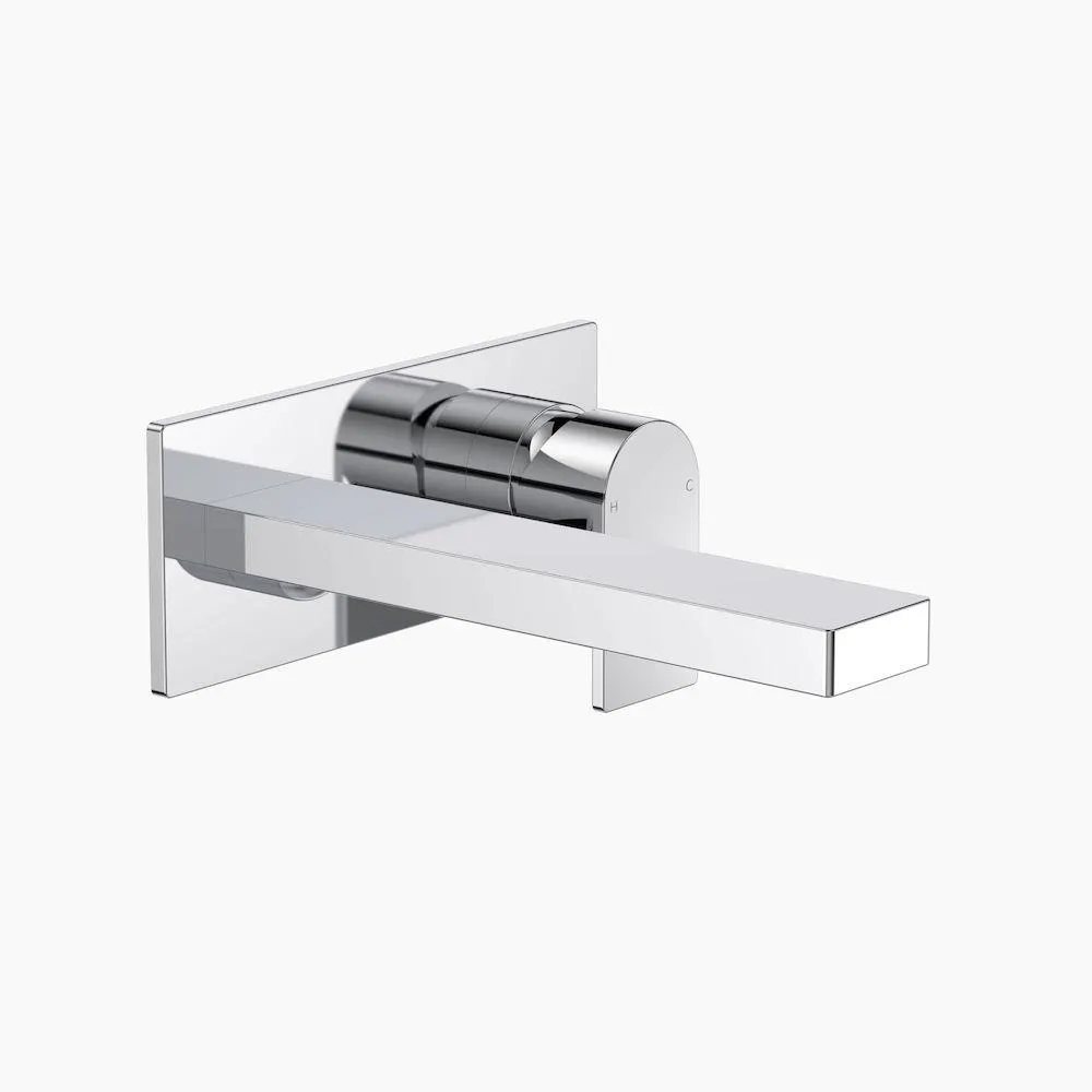 Round Square Wall Basin/Bath Mixer 220mm Chrome CL10063.C5A