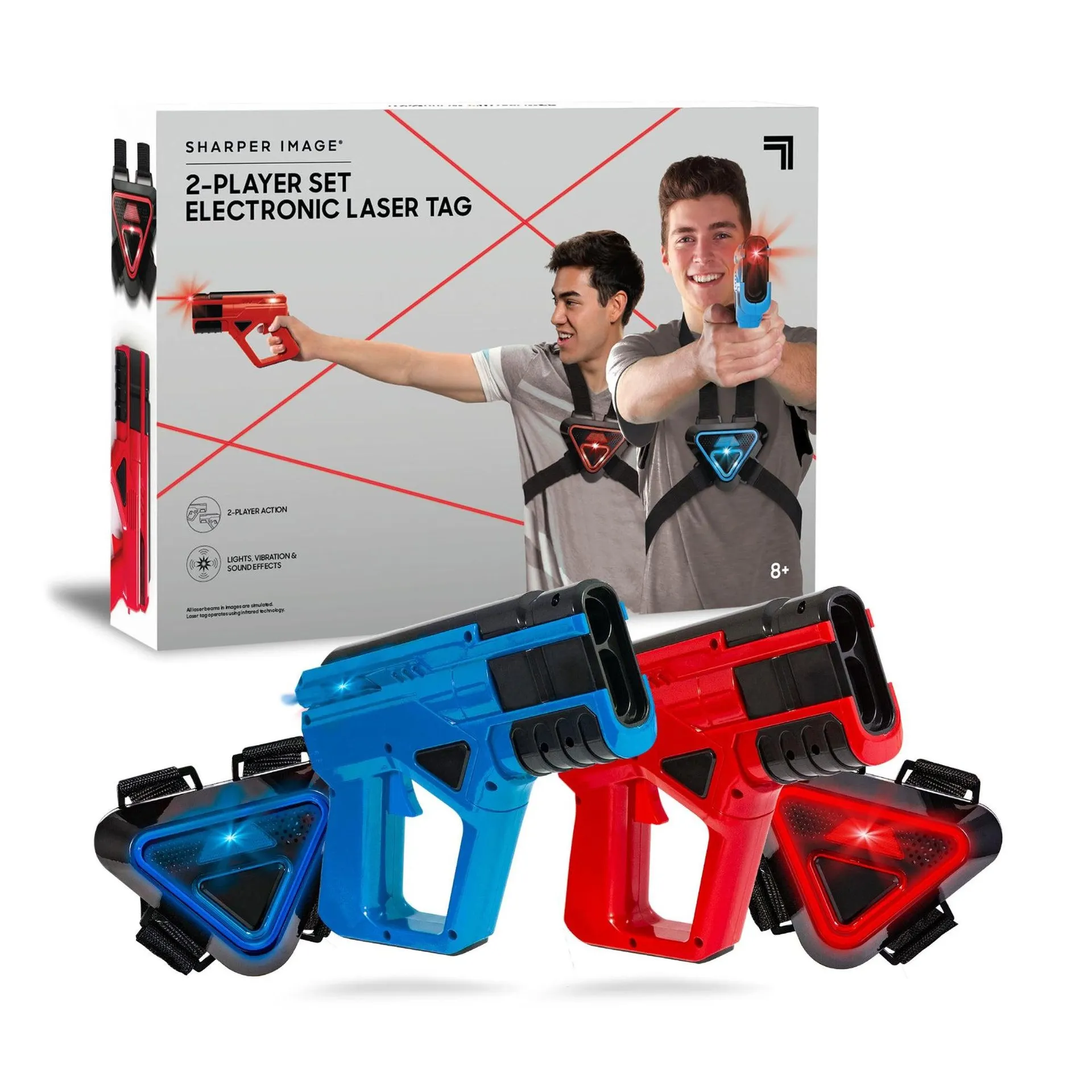 Sharper Image 2-Player Set Electronic Laser Tag