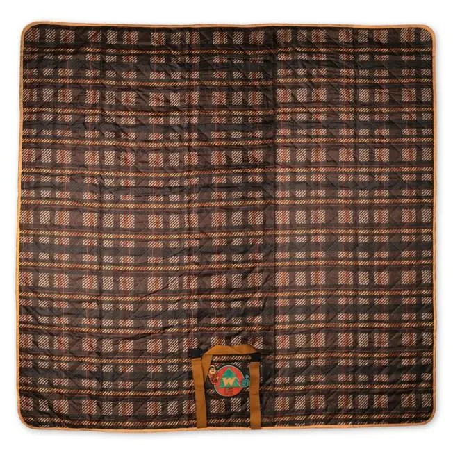 Up Wilderness Explorer Outdoor Fleece Blanket with Leather Strap