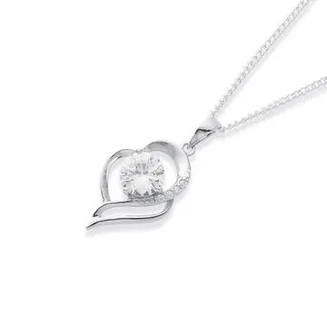 Sterling Silver Cubic Zirconia Pendant