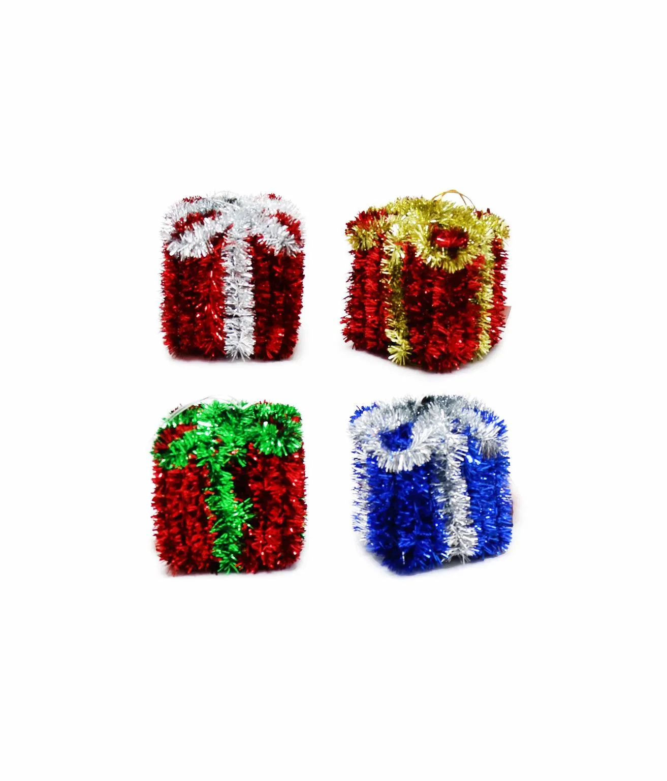 Hanging Present Tinsel Assorted