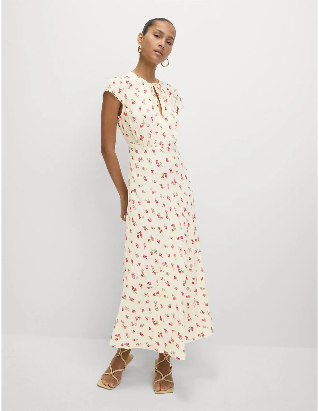 TIE FRONT BLOOM DRESS