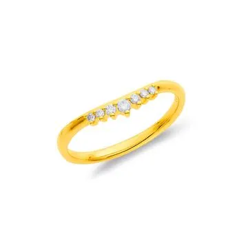 9ct, Diamond Ring TDW=.10ct