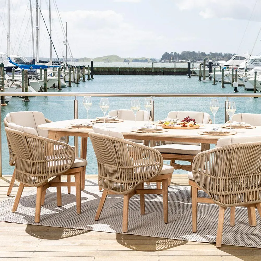 Aegina 9 Piece Outdoor Dining Set - W225