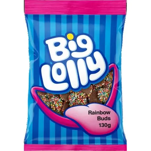 BIG LOLLY RAINBOW BUDS 130G