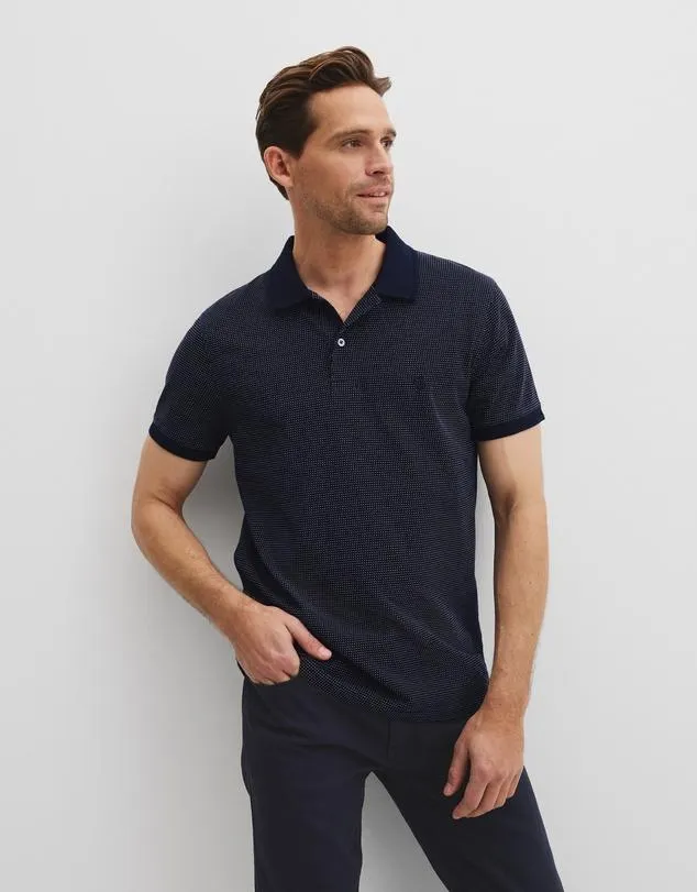 Cotton Jacquard Polo
