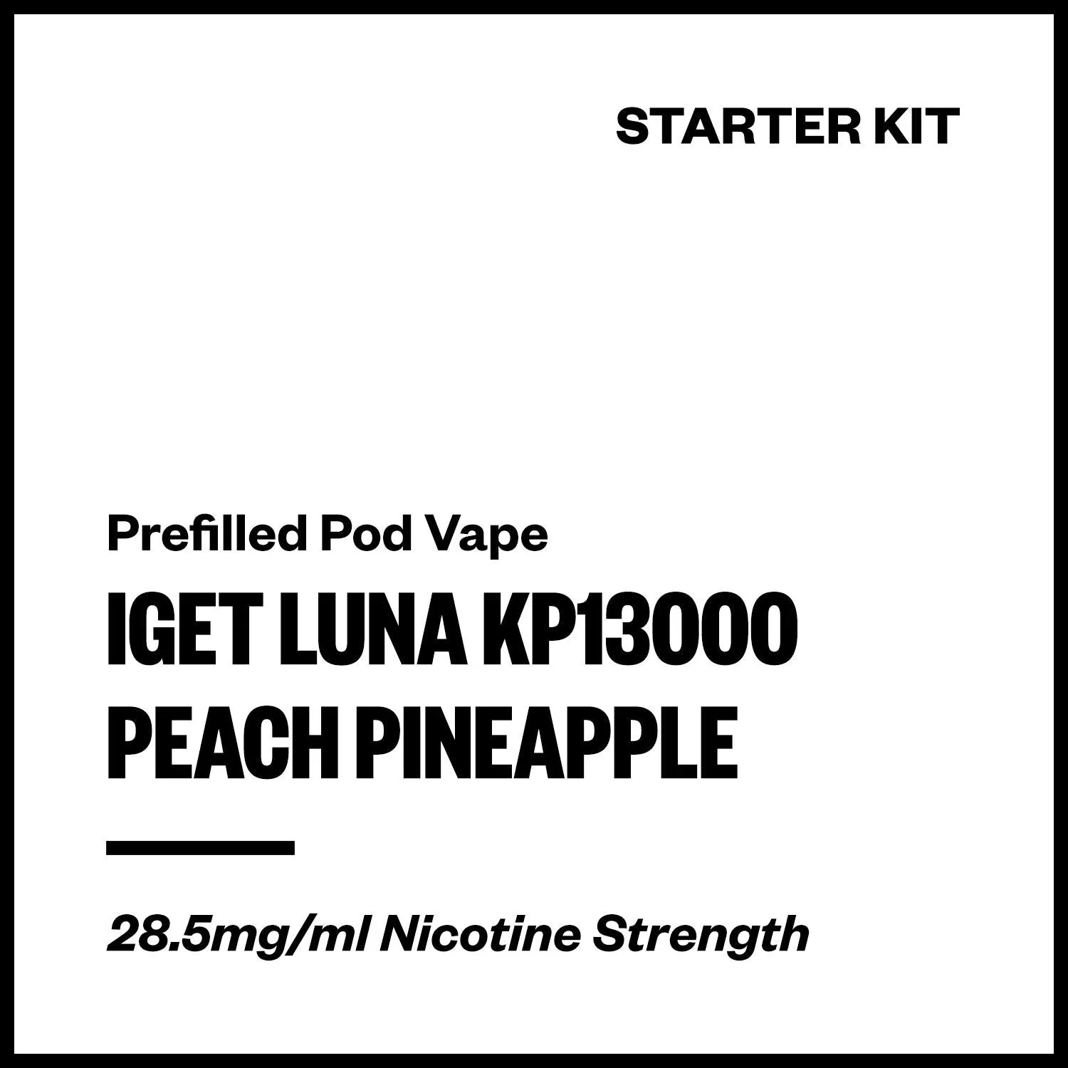 IGET Luna KP13000 - Peach Pineapple (Starter Kit)