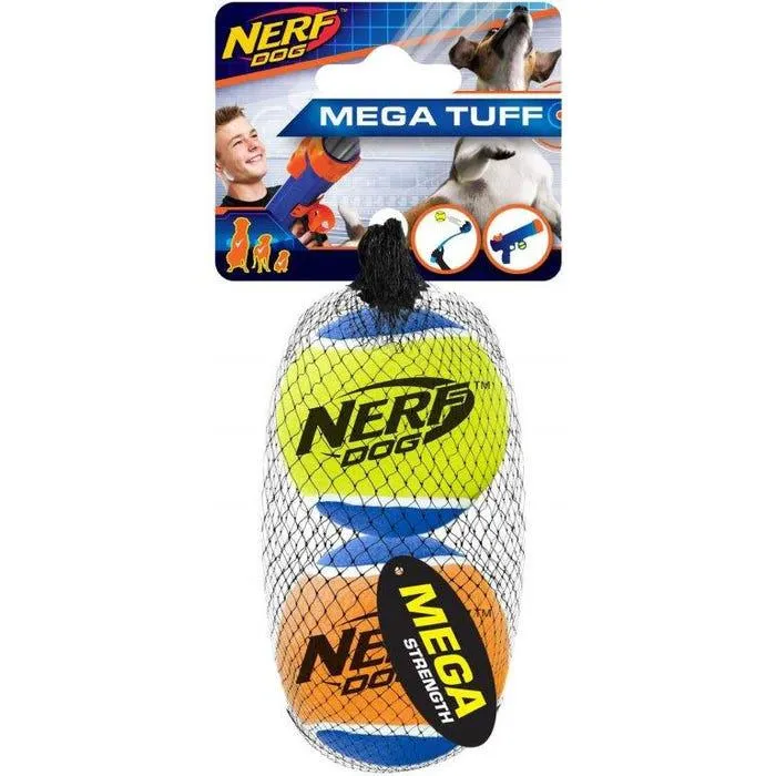 Nerf Tennis Ball Mega Tuff 2 Pack 6.3cm