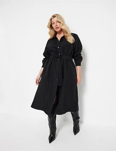 THE LINEN BLEND SHIRT DRESS