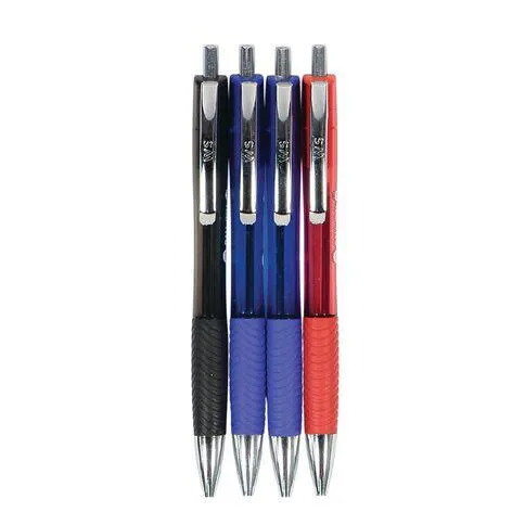 WS Smooth Ball Pen 4 Pack Assorted