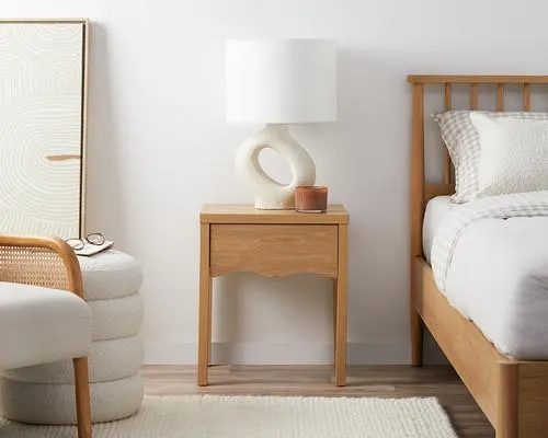 Malena Bedside Table - Natural