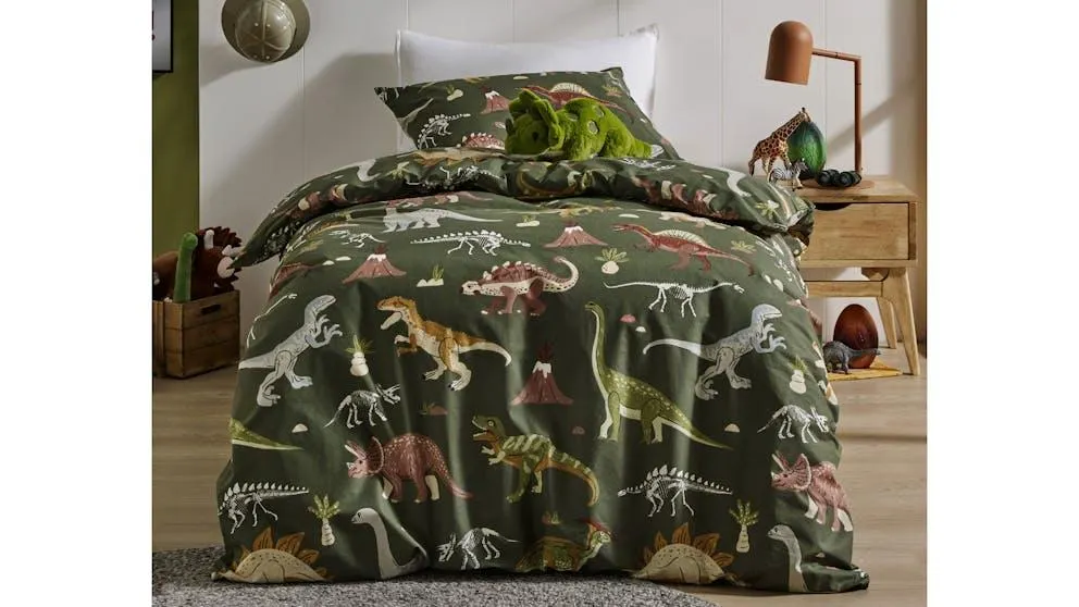 Dino Kingdom Quilt Cover Set