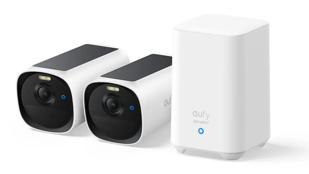 eufy eufyCam E40 2K QHD Essential 2-Camera Kit with HomeBase 2