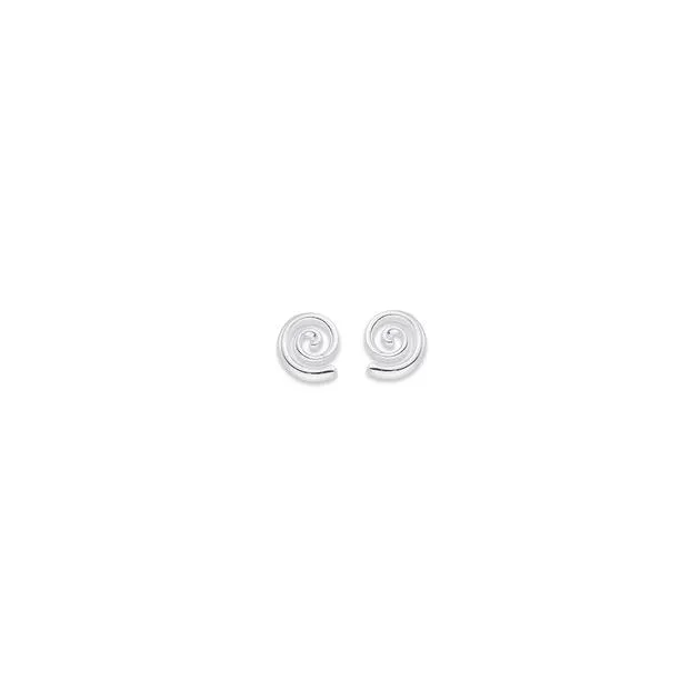 Sterling Silver Koru Spiral Studs