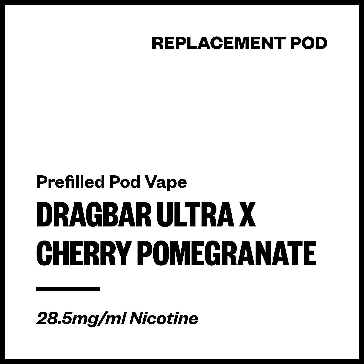 Dragbar Ultra X - Cherry Pomegranate (Replacement Pod)