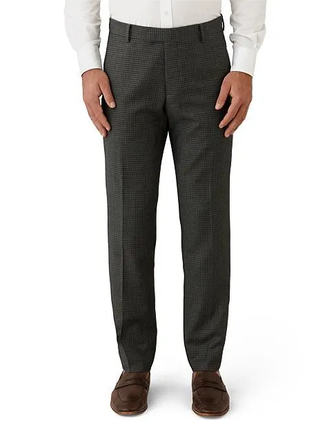 TEXTURED SMALL CHECK TROUSER