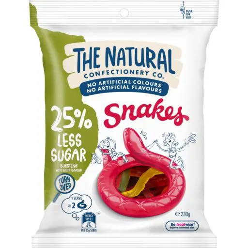 The Natural Confectionery Co. Snakes 230g 230g