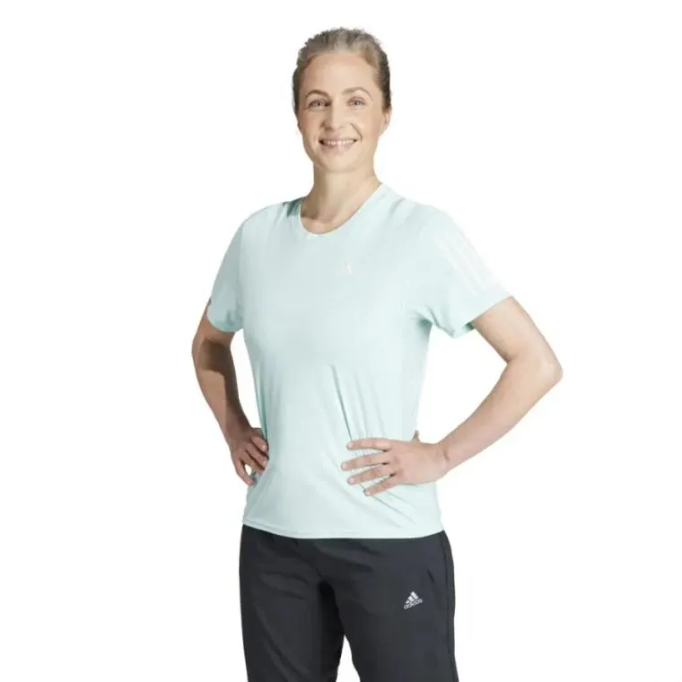 Adidas Womens Own the Run Tee Semi Flash Aqua