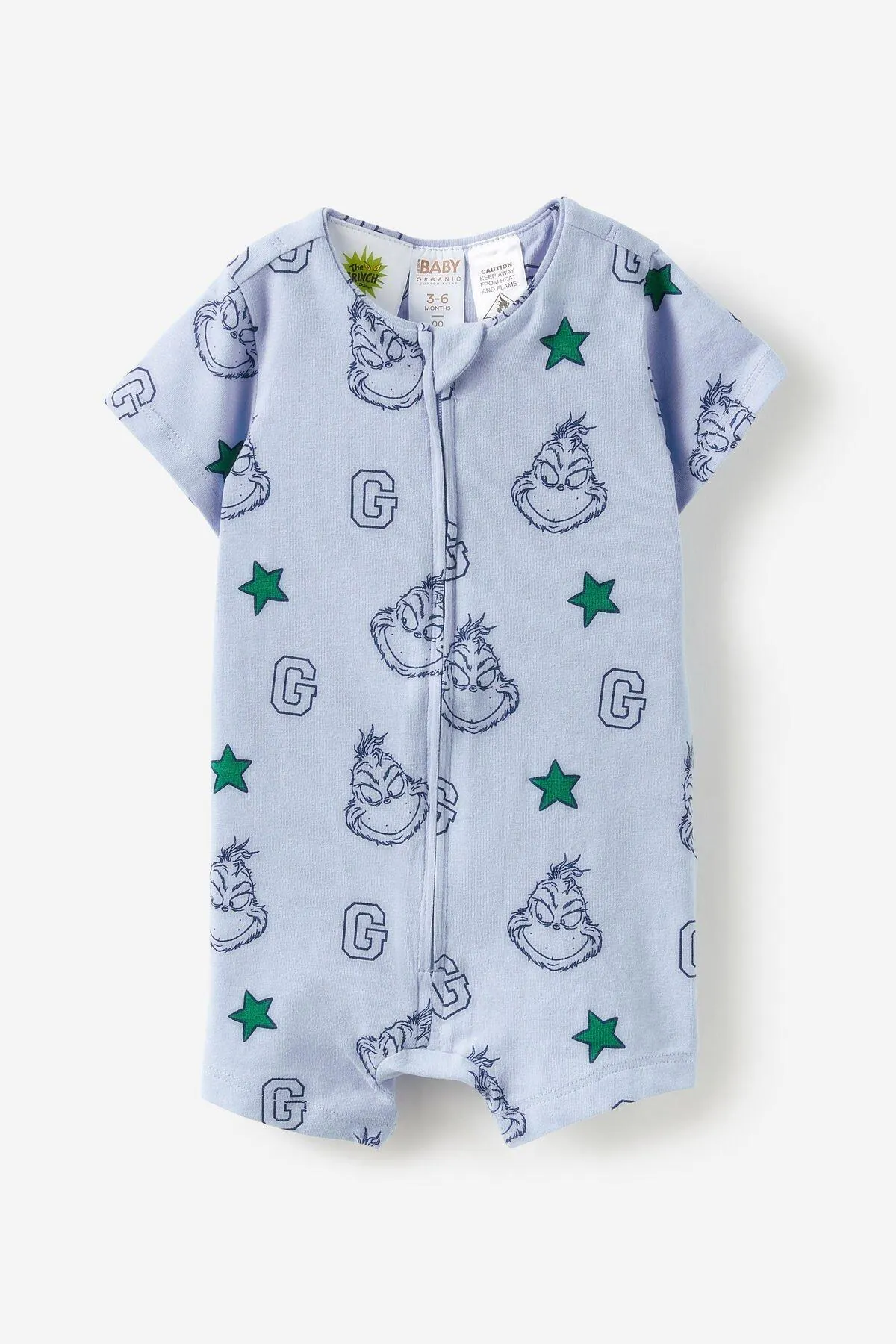 The Short Sleeve Zip Romper License