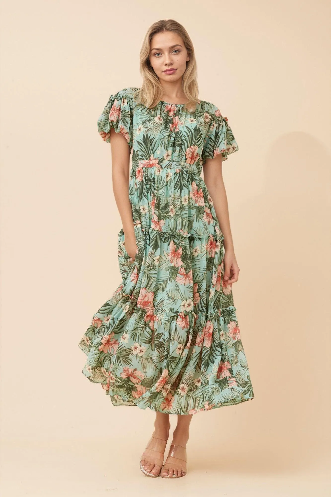 VELDIS FLORAL MAXI DRESS