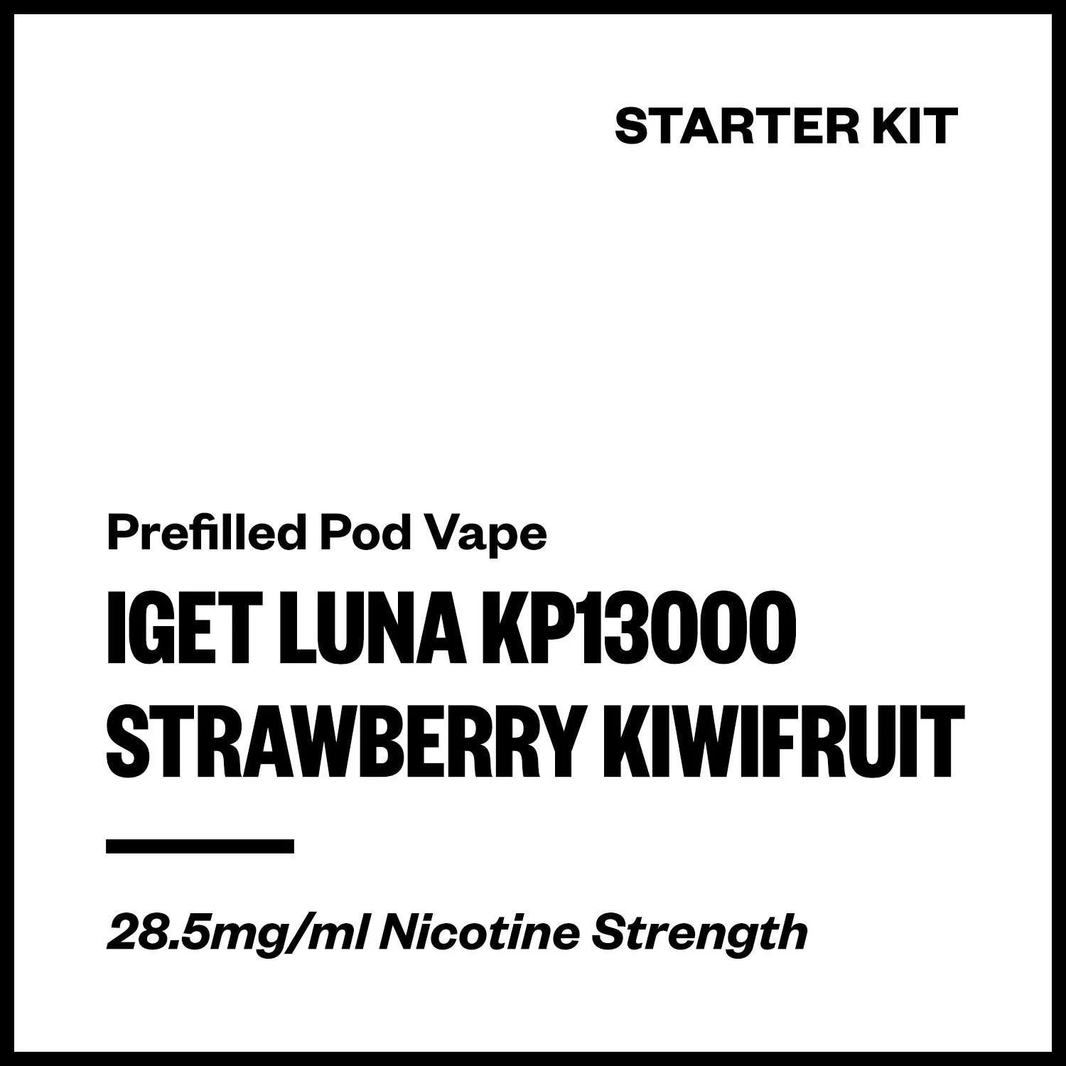 IGET Luna KP13000 - Strawberry Kiwifruit (Starter Kit)