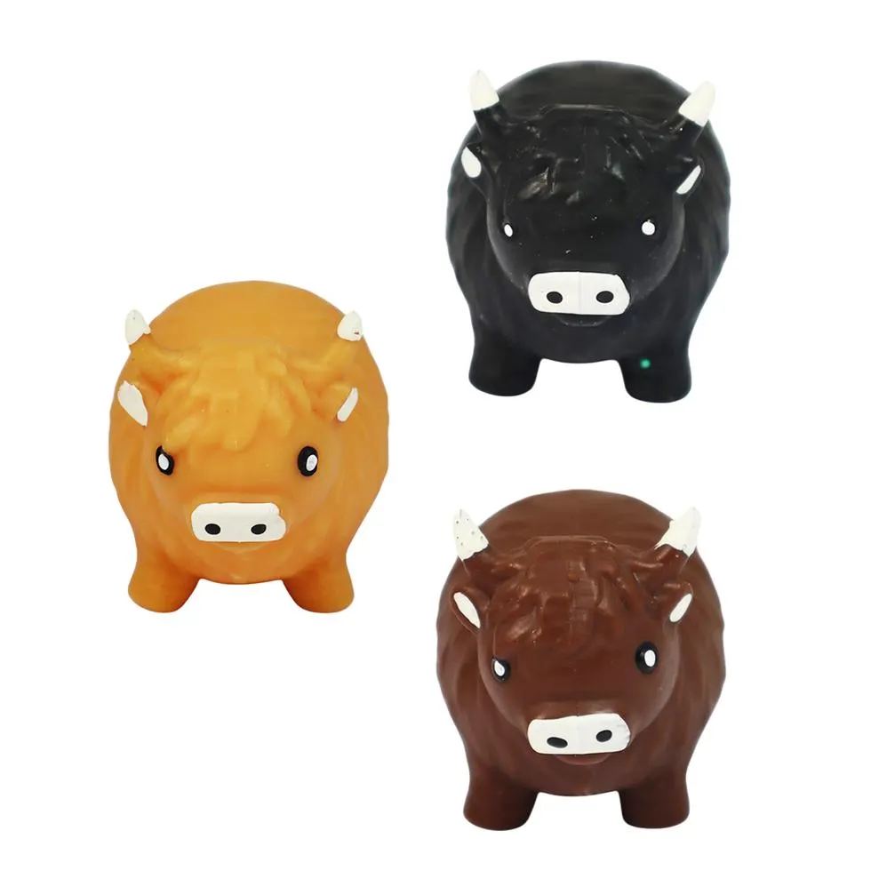 Squeeze Highland Cow 3 Asst