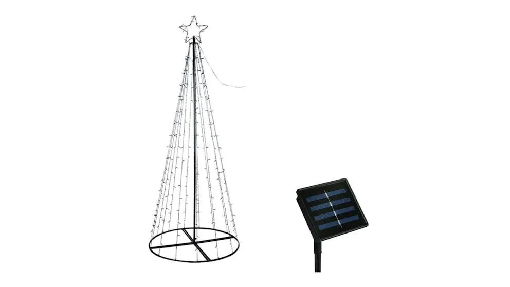 Jingle Jollys 8 Light Modes Solar Christmas Tree Xmas Tree Decorations - 3.6metre