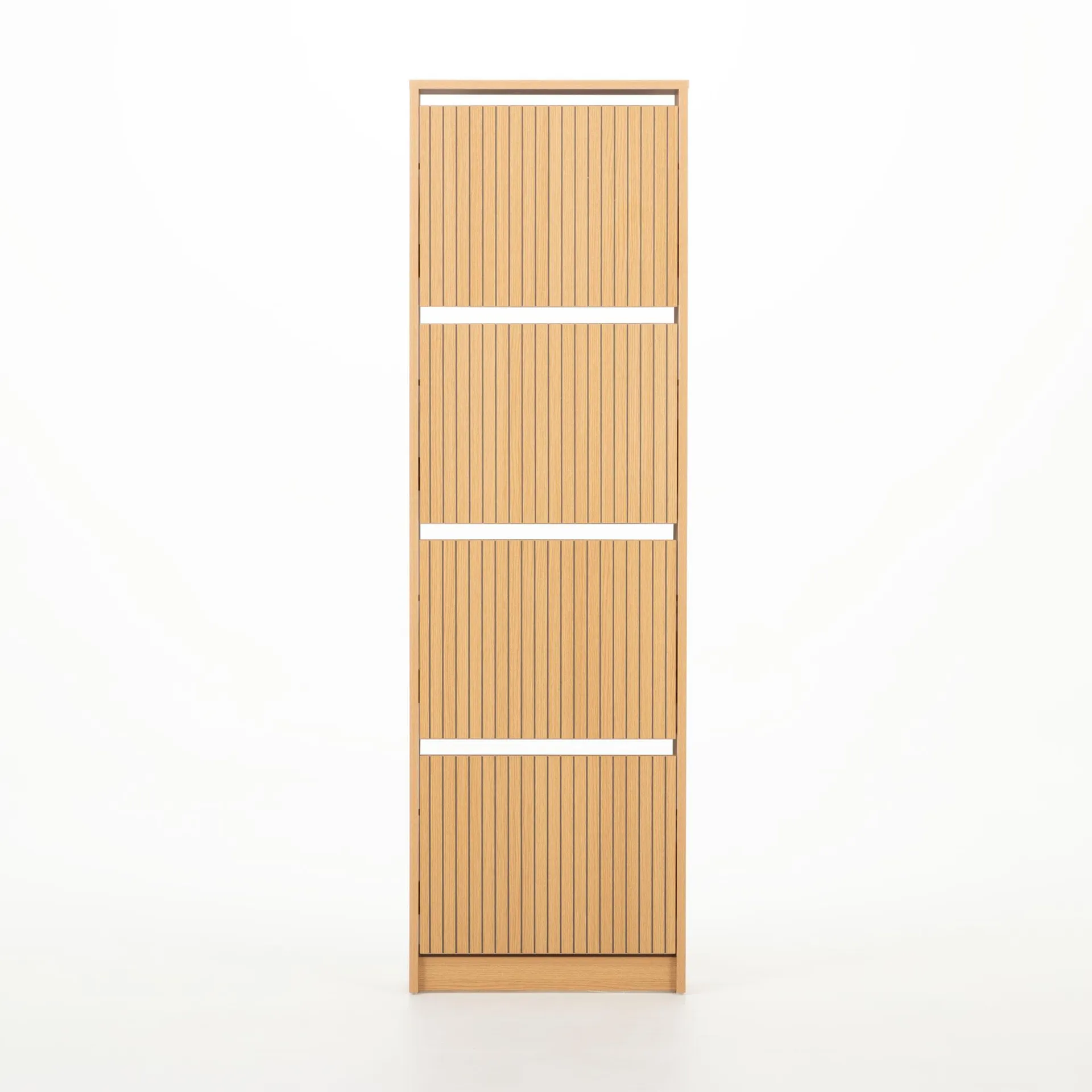 Kesia 4 Drawer Shoe Cabinet KD, Light Oak