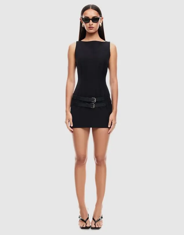 Ethereal Buckle Mini Dress