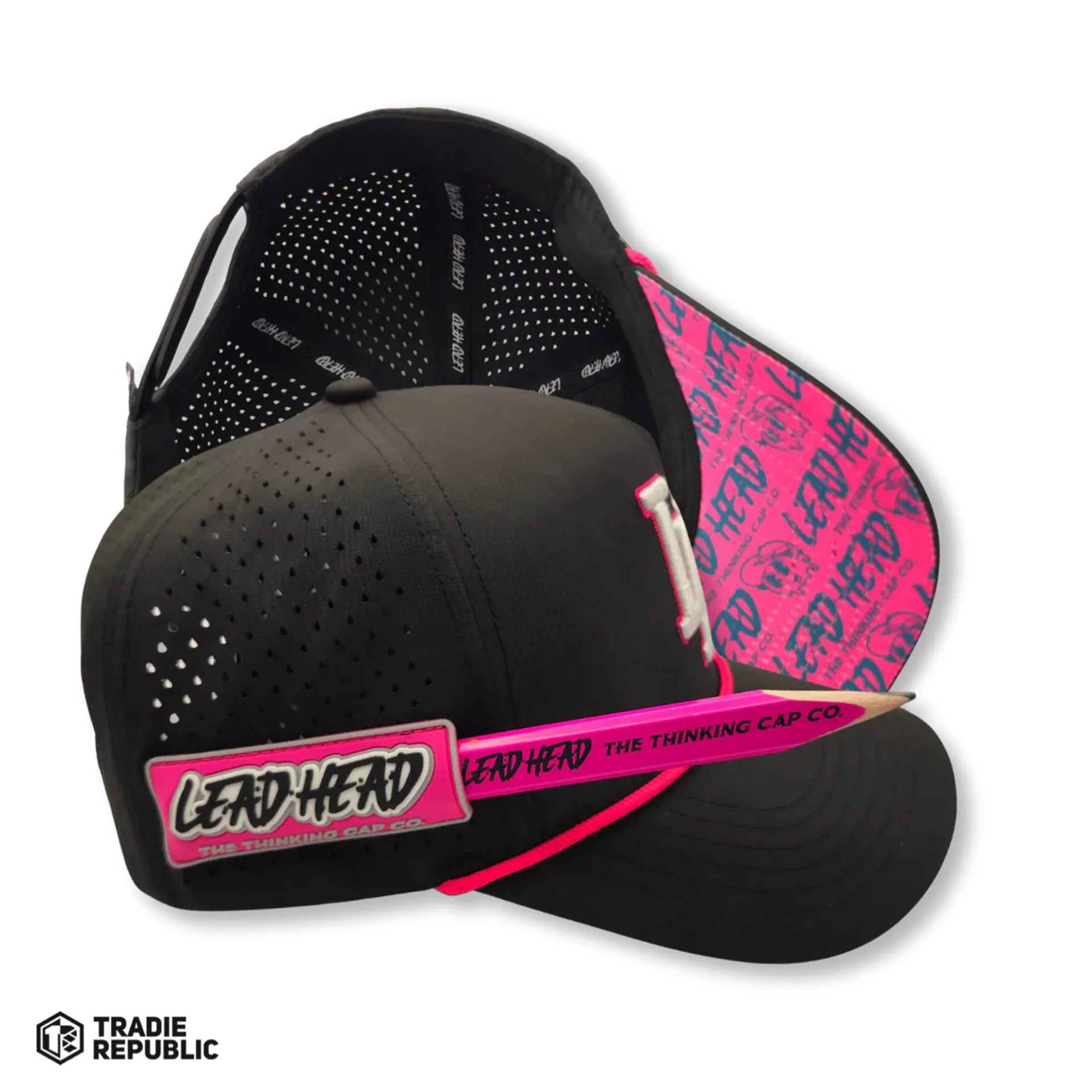 Lead Head - The Serious Tradie Pink & Black