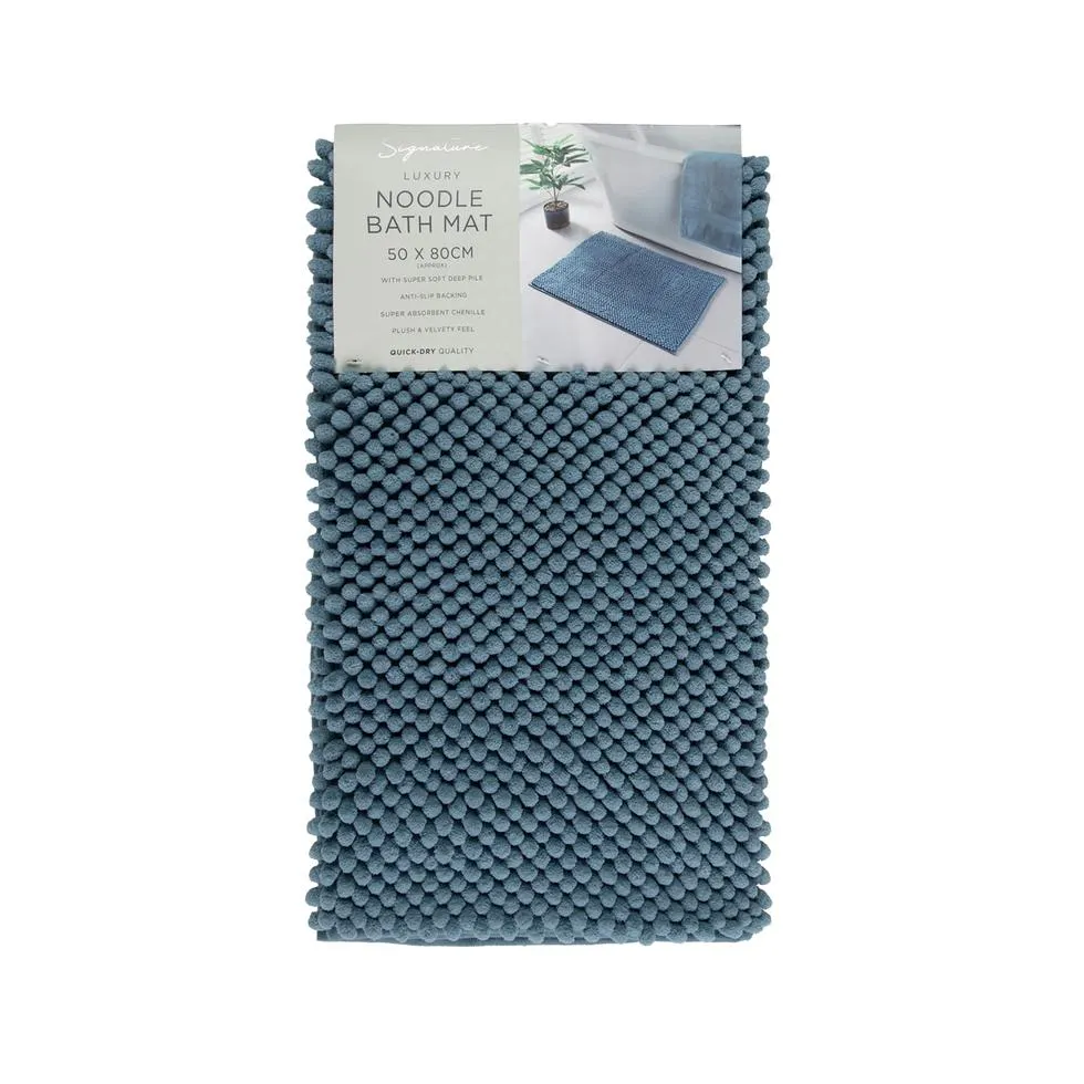 Signature Bath Mat Blue Update Bobble 50 x 80cm
