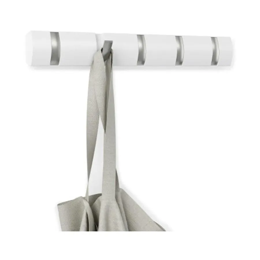 Umbra Flip 5 Wall Mounted Hook White
