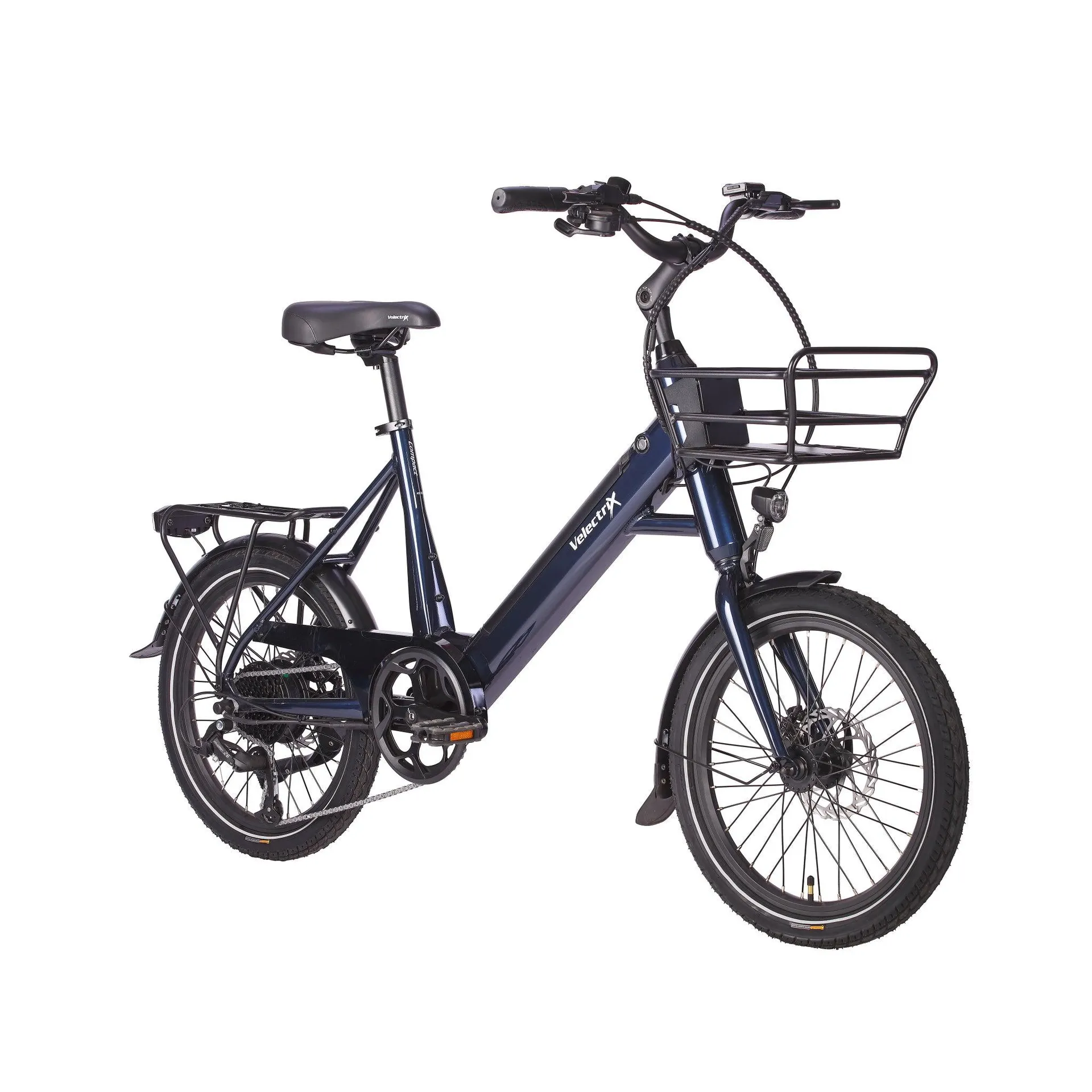 Velectrix Compact Blue Electric Bike 461Wh Battery