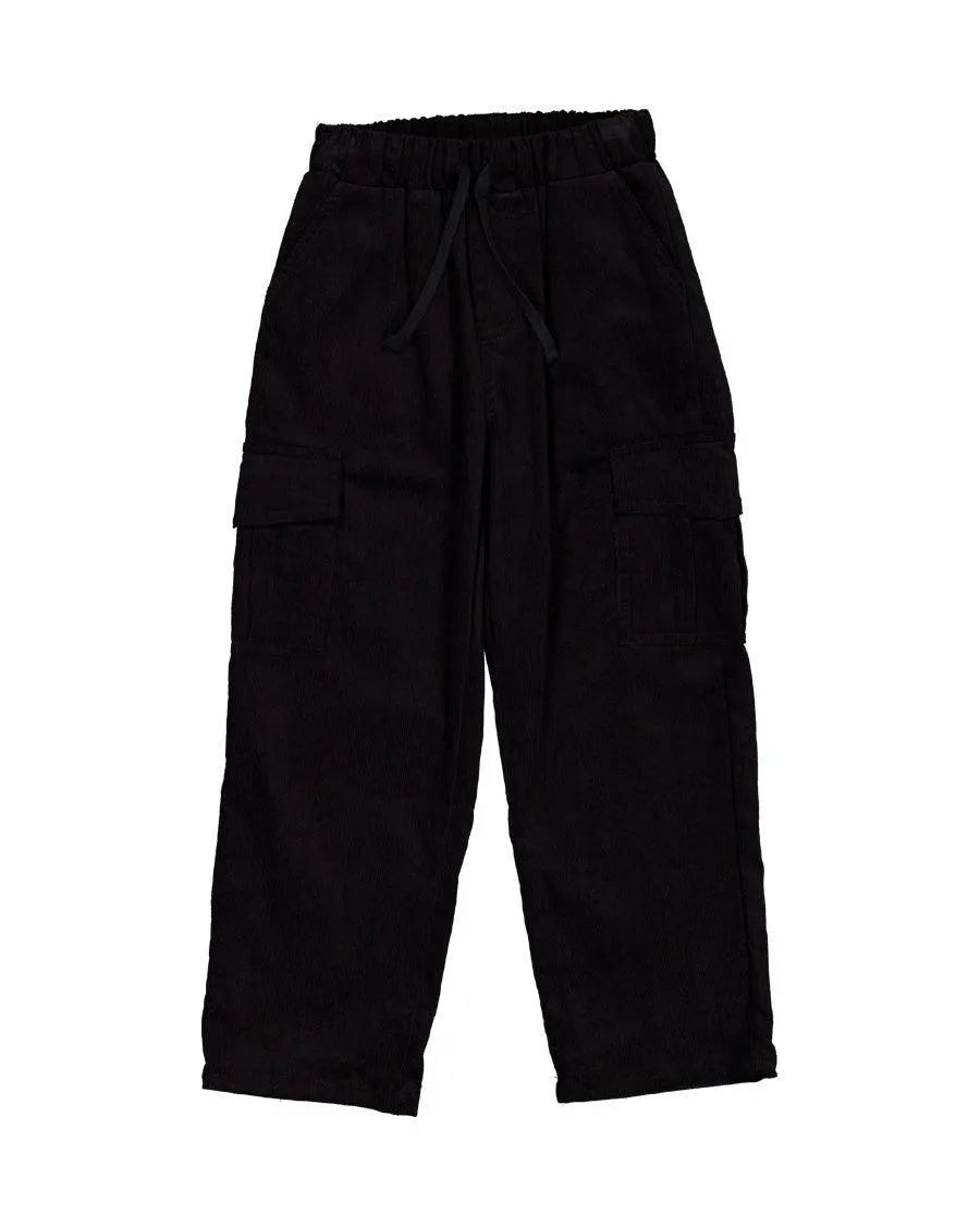 RADICOOL - SKATER CARGO CORD PANT BLACK