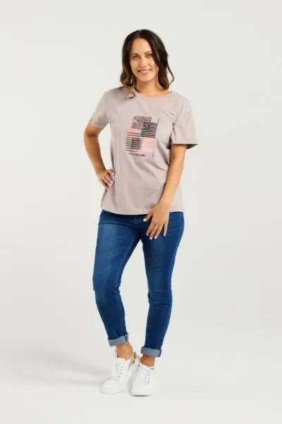Livia T-Shirt Grey