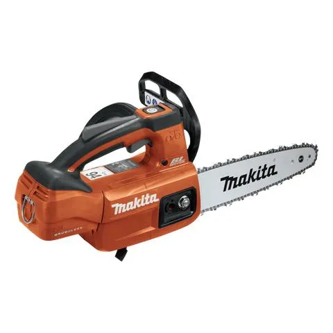 Makita LXT Cordless Chainsaw Orange Top Handle 250mm/10in 18V - Bare Tool