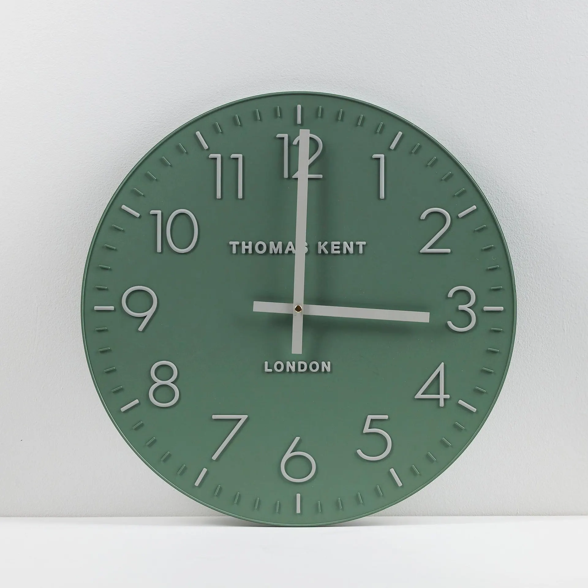 Durham Wall Clock - Ivy green