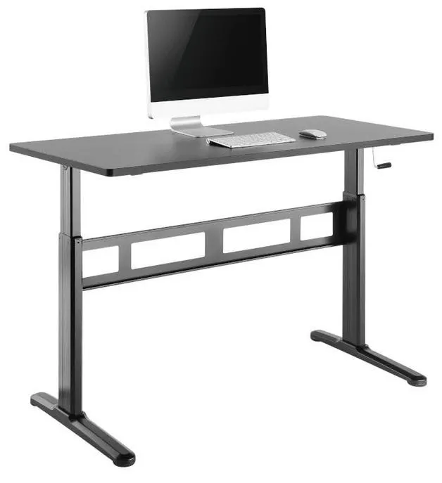 Sit Stand Desk - (Black) ( 5 Year Warranty )