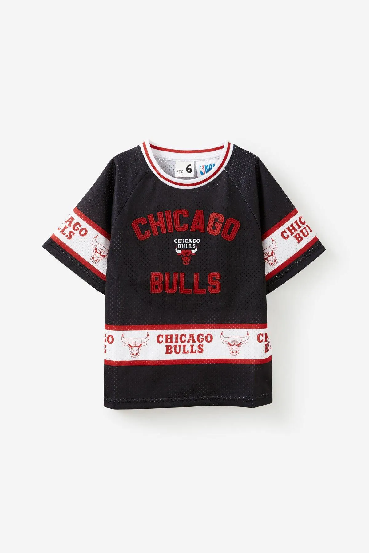 Chicago Bulls NBA Short Sleeve Oversize Mesh Tee