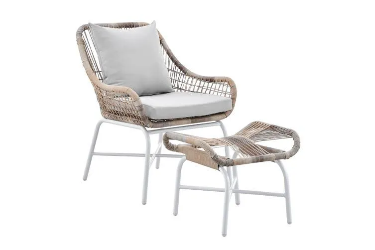 Shangri-La Bilgola Outdoor Armchair with Ottoman