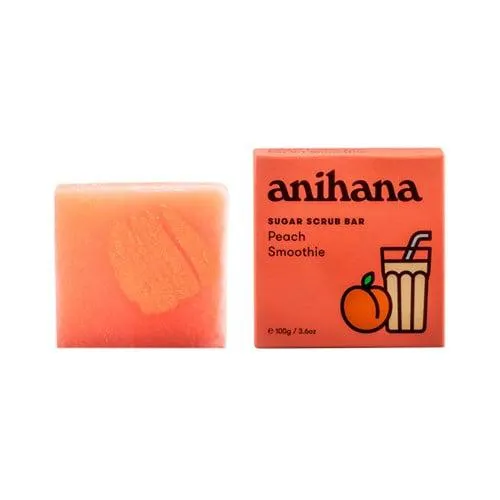 anihana Sugar Scrub Bar Peach Smoothie 100g