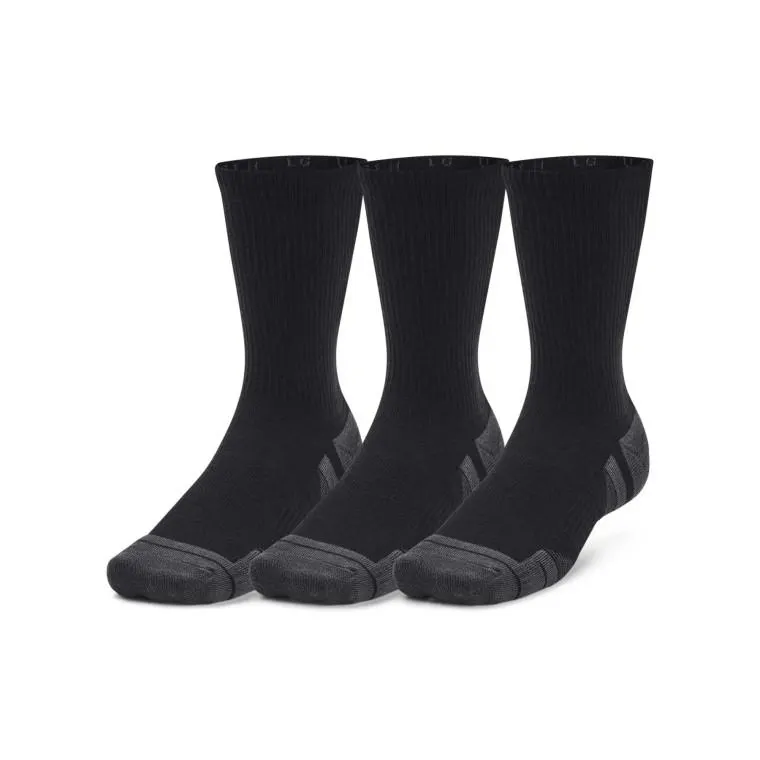 Under Armour® Unisex Performance Tech Crew 3 pack Socks Black