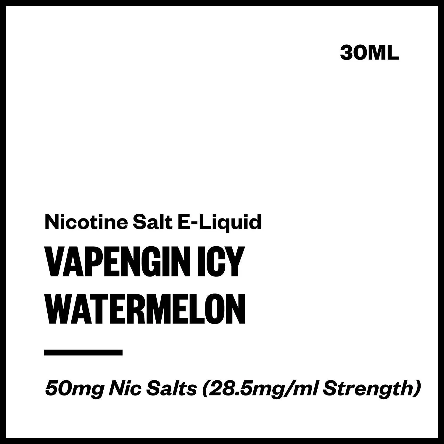 Vapengin Icy - Watermelon (Nic Salt E-Liquid 30ml)