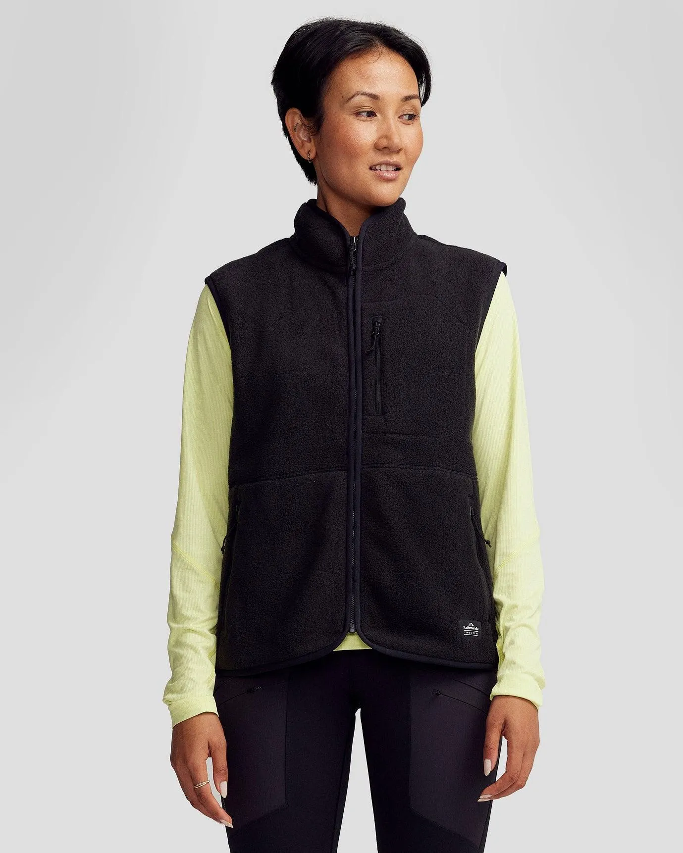 Women’s Trailhead Fleece Vest - Black Stingray