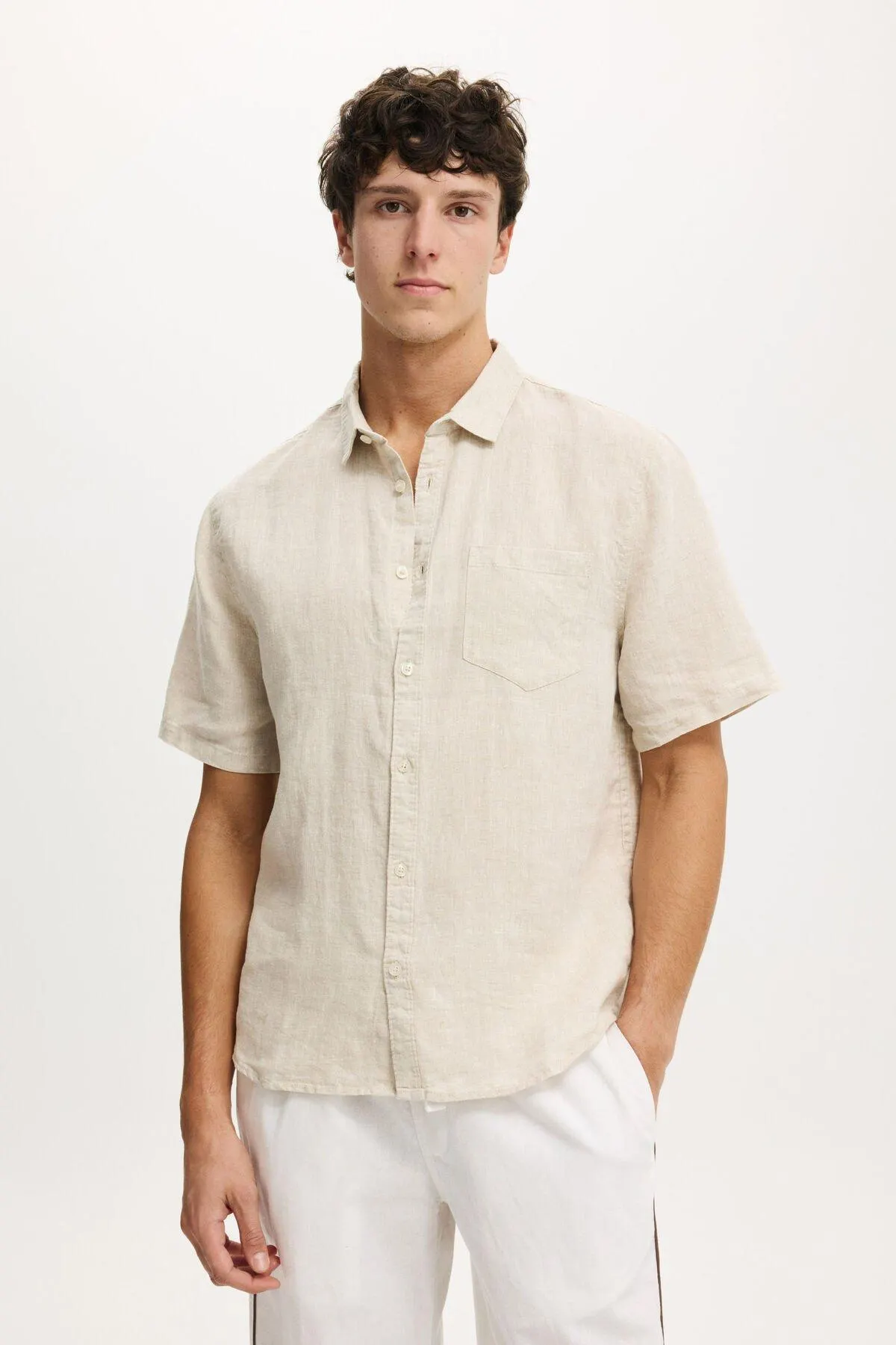 Relaxed Linen Short Sleeve Shirt