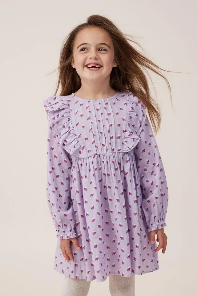 Courtney Ruffle Long Sleeve Dress
