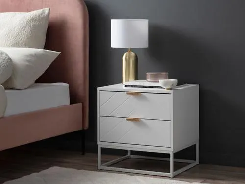 Inca Bedside Table - White