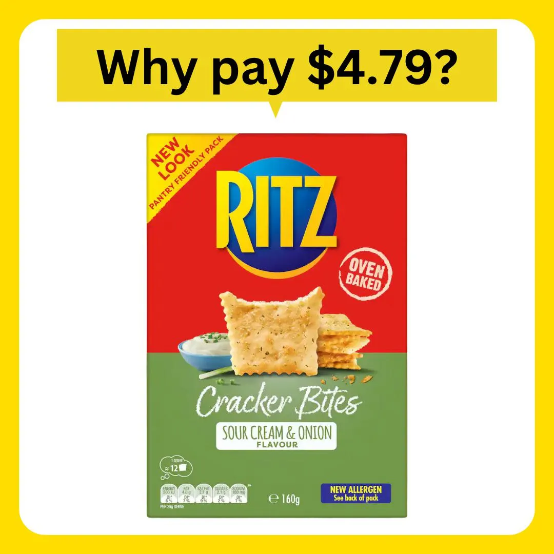 Ritz Cracker Bites Sour Cream & Onion 160g