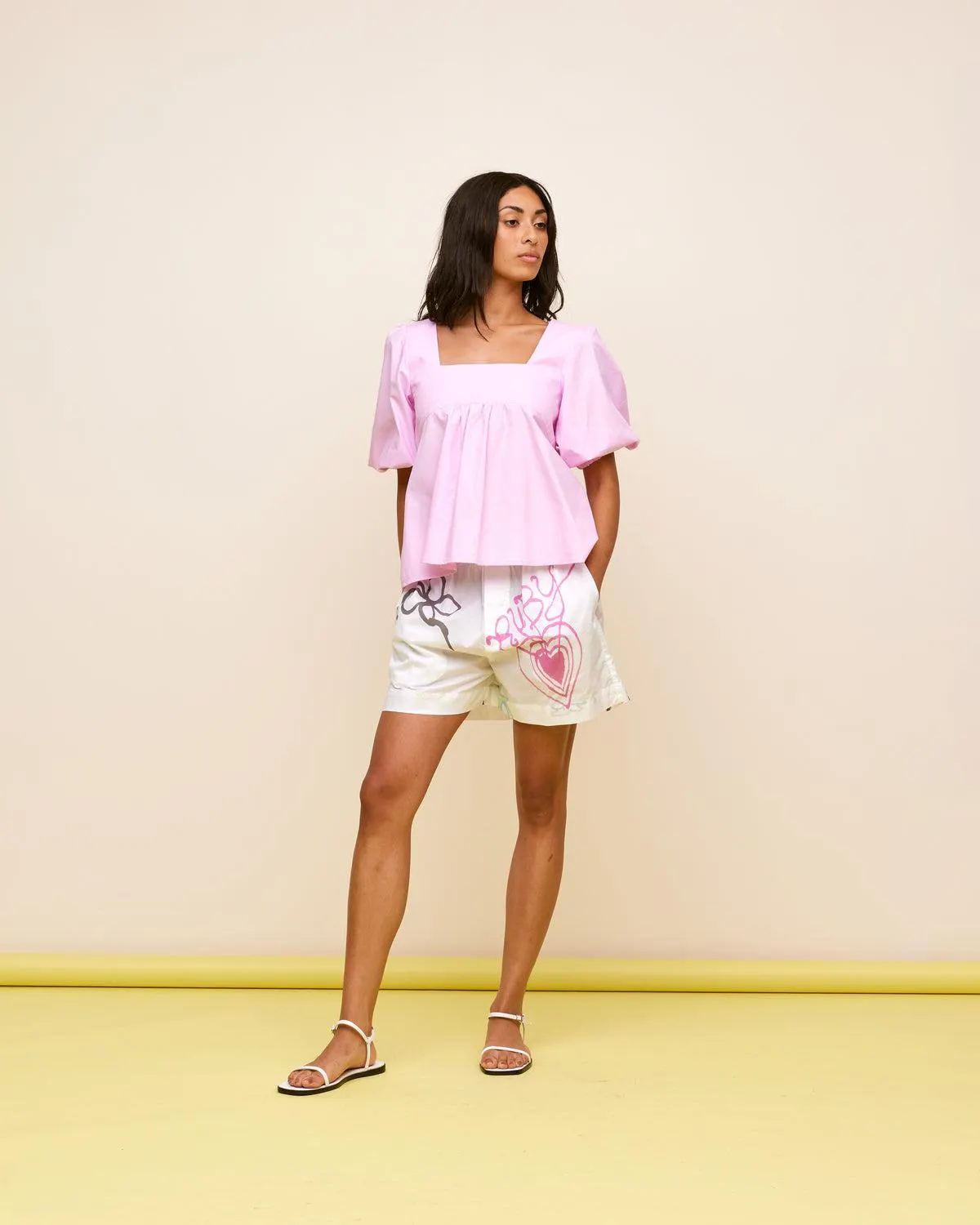 Margie tie-back blouse